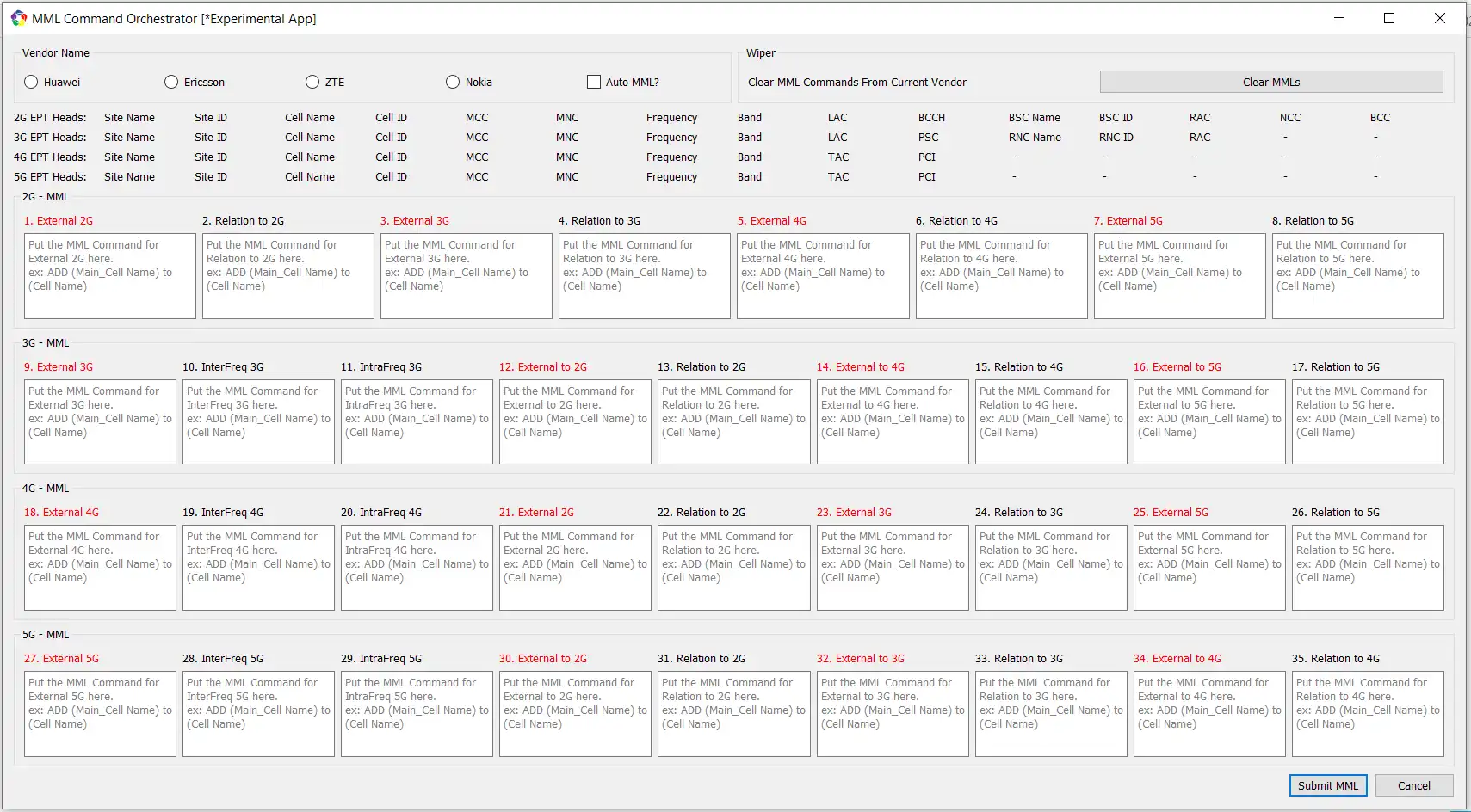 Tải xuống công cụ web hoặc ứng dụng web Cell Neighbor Planning Maestro