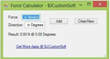 Download web tool or web app C# Force Calculator