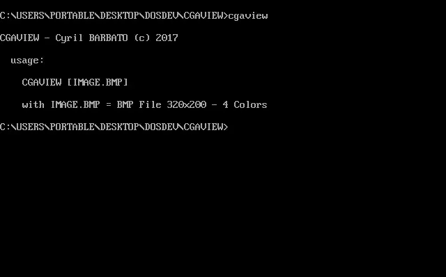 Download web tool or web app CGAVIEW - CGA BMP VIEWER FOR (FREE) DOS