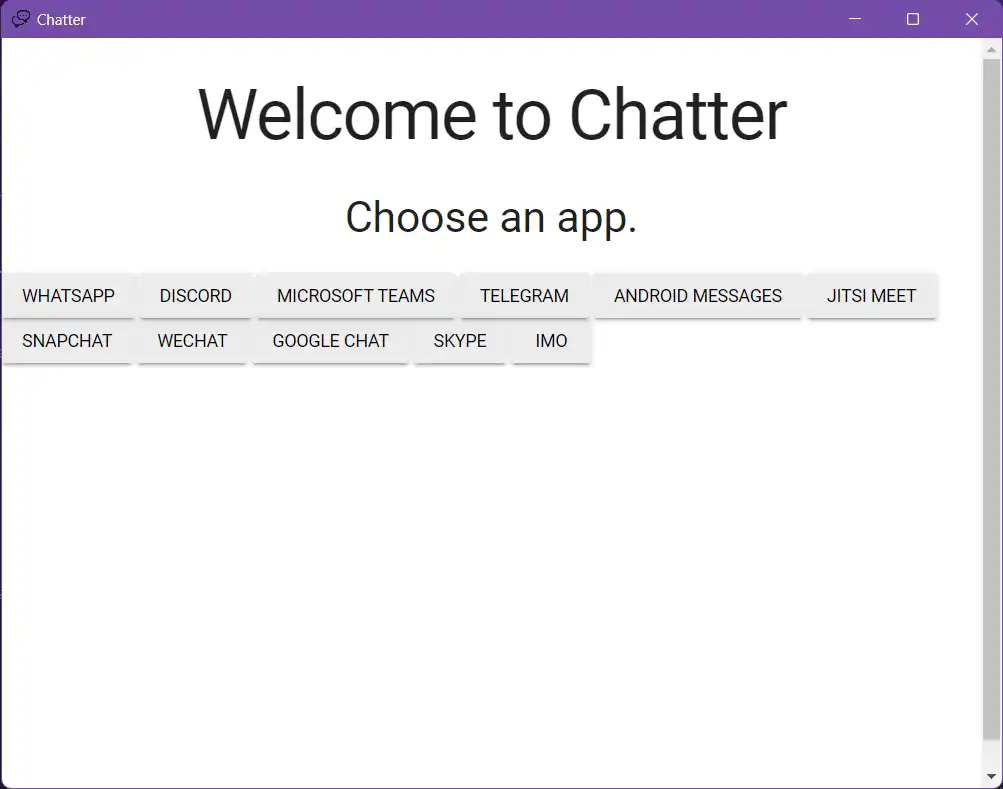 Download web tool or web app Chatter