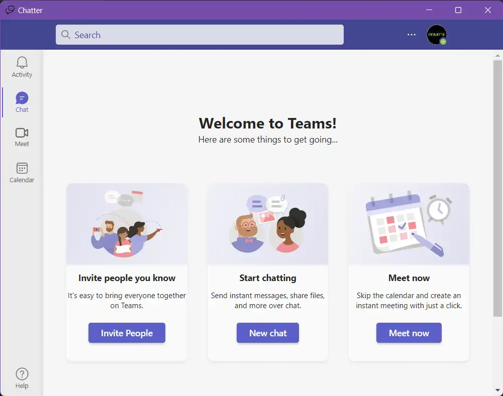 Baixe a ferramenta da web ou o aplicativo da web Chatter