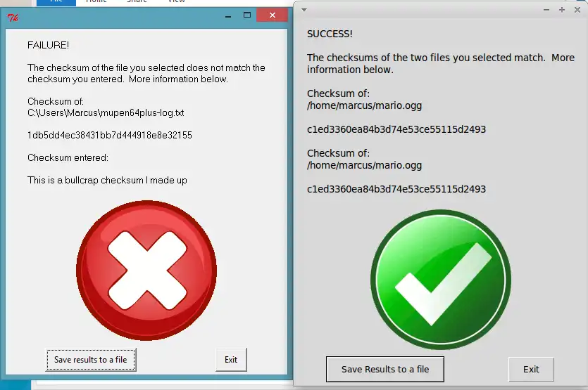 Download web tool or web app CheckMD5