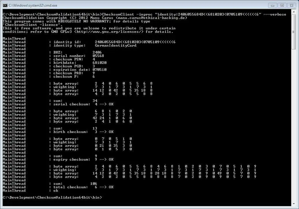 Download web tool or web app ChecksumValidation