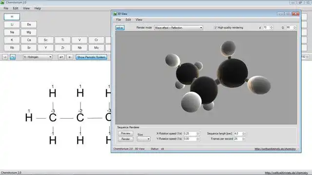 Download web tool or web app Chemitorium to run in Windows online over Linux online