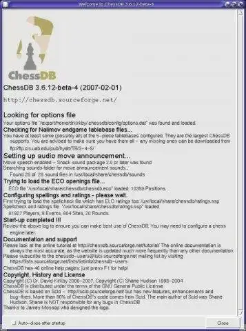 ChessDB - chess database software - LinuxLinks