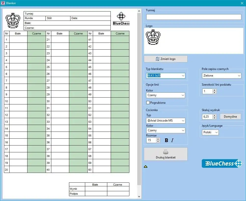 Download web tool or web app Chess Program - Blanker