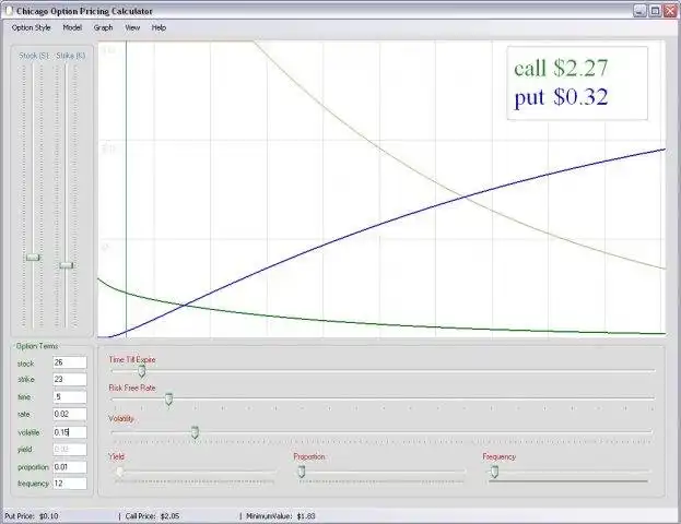 Download web tool or web app Chicago Option Pricing Model