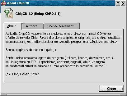 Download web tool or web app ChipCD - Romanian Interface for KDE