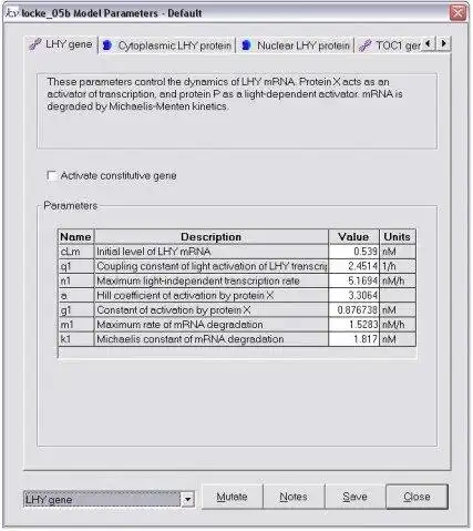 Download web tool or web app Circadian Modelling