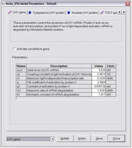 Download web tool or web app Circadian Modelling to run in Windows online over Linux online