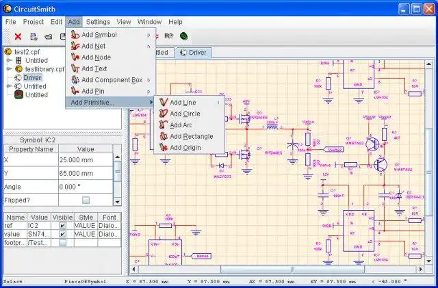 Download web tool or web app CircuitSmith to run in Linux online