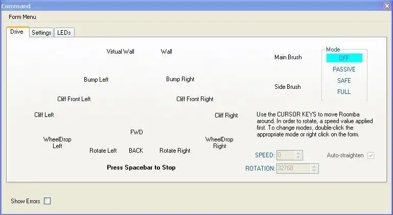 Download web tool or web app C# iRobot Create 2 OI Framework