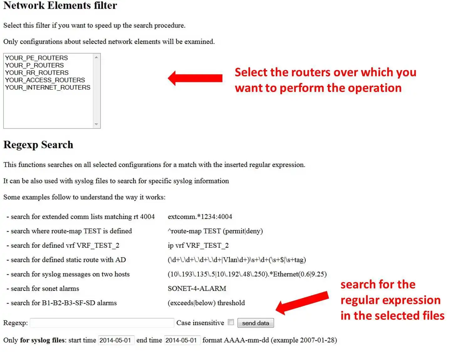 Download web tool or web app Cisco config surfing,parsing,searching to run in Linux online