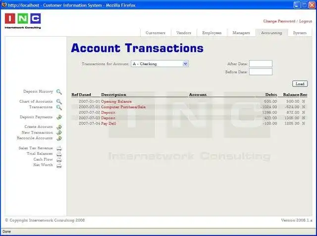 Download web tool or web app CIS - Customers Accounting Scheduleing