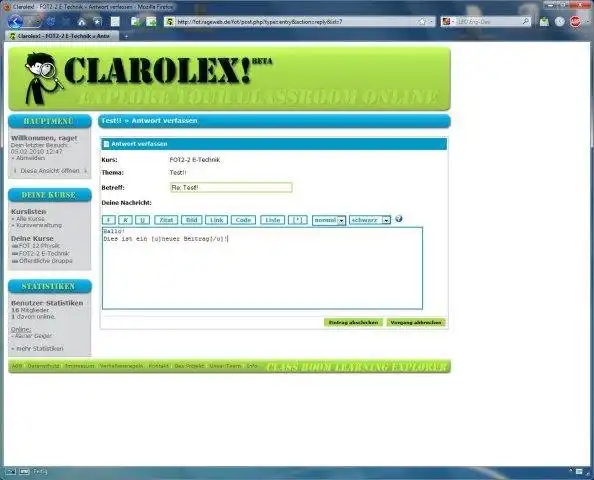 Download web tool or web app Clarolex - Class Room Learning Explorer