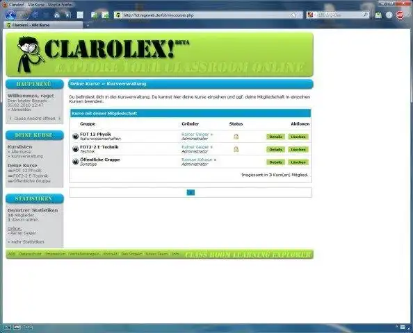 Download web tool or web app Clarolex - Class Room Learning Explorer