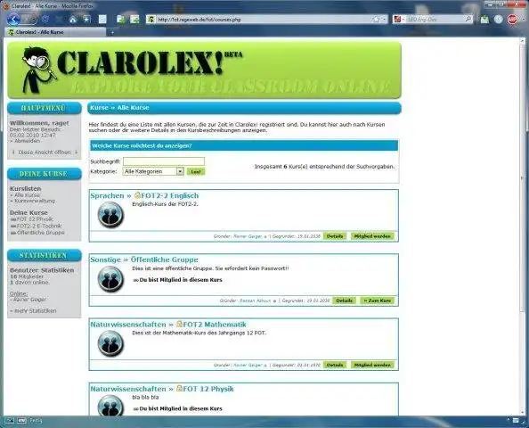 Download web tool or web app Clarolex - Class Room Learning Explorer