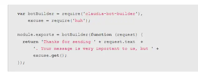 Download web tool or web app Claudia Bot Builder