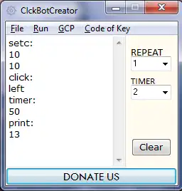 Download web tool or web app ClckBotCreator