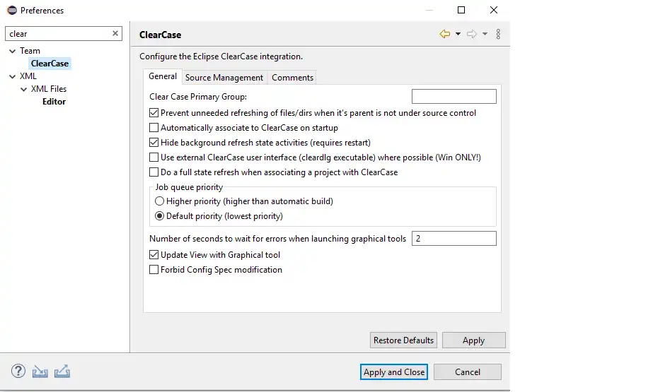 Download web tool or web app Clearcase plugin for Eclipse