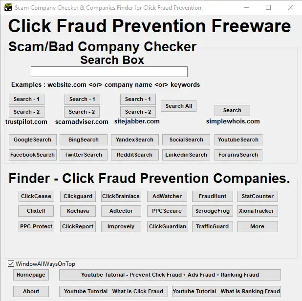 Download web tool or web app Click Fraud Prevention Tools