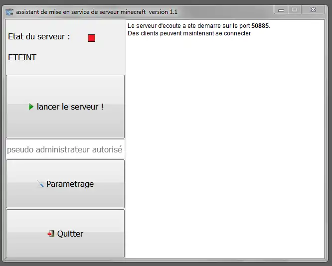 Download web tool or web app client/serveur gestion serveur minecraft