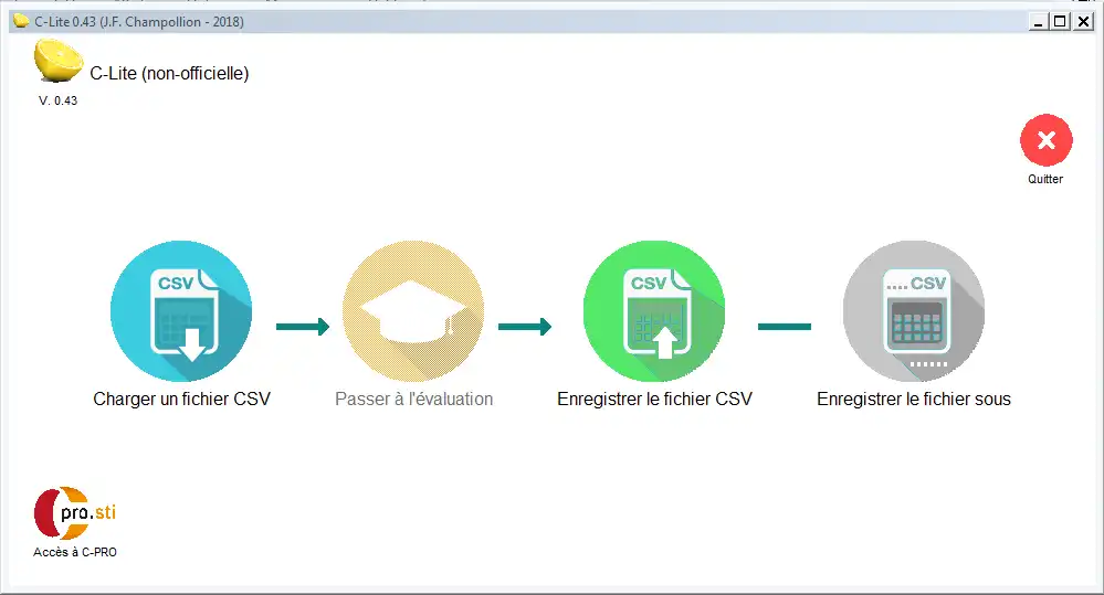 Download web tool or web app C-Lite Evaluation hors ligne pour C-PRO