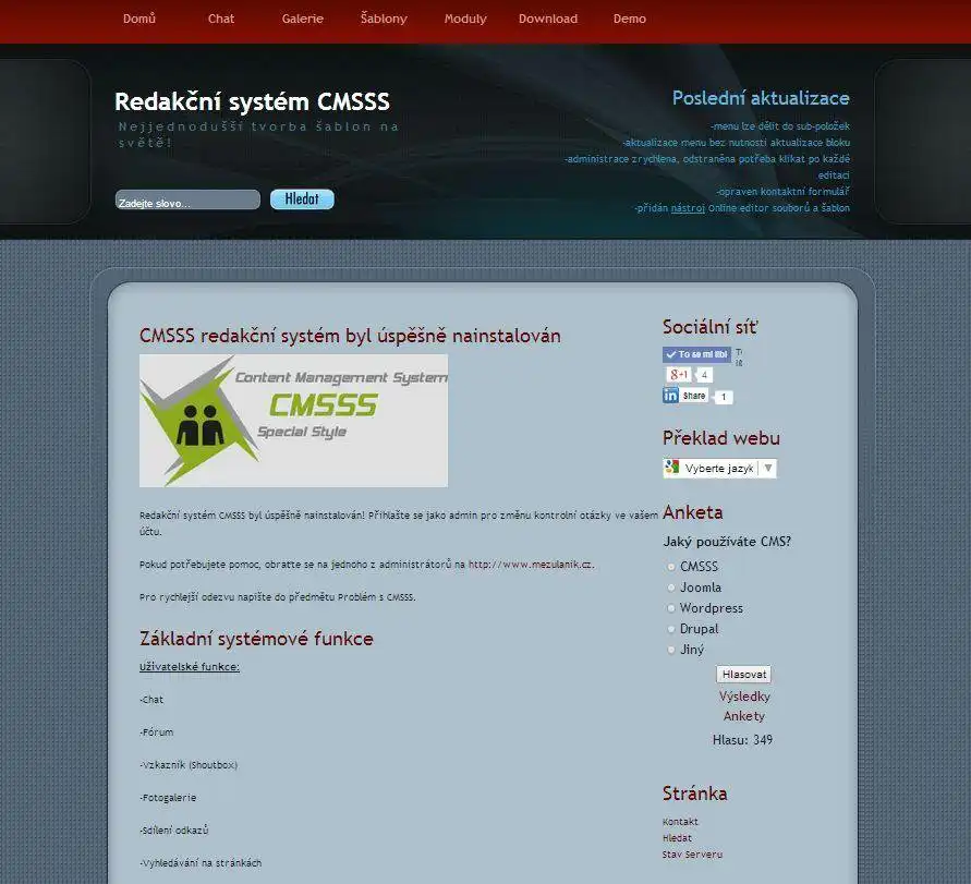 Download web tool or web app CMSSS - Content Management System