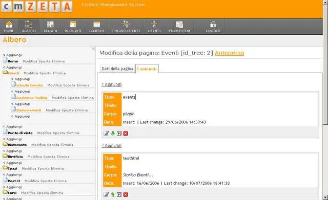 Download web tool or web app CMZeta - Content management system