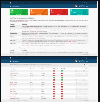 Download web tool or web app CodeIgniter Skeleton