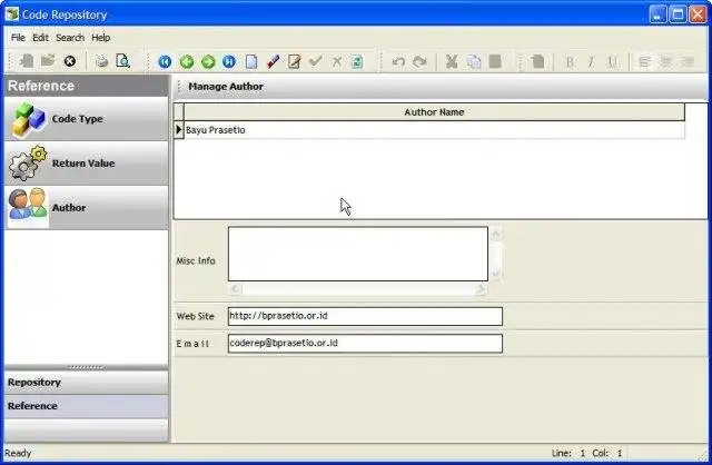 Download web tool or web app Code Repository