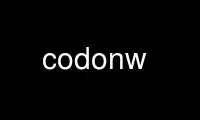 Run codonw in OnWorks free hosting provider over Ubuntu Online, Fedora Online, Windows online emulator or MAC OS online emulator