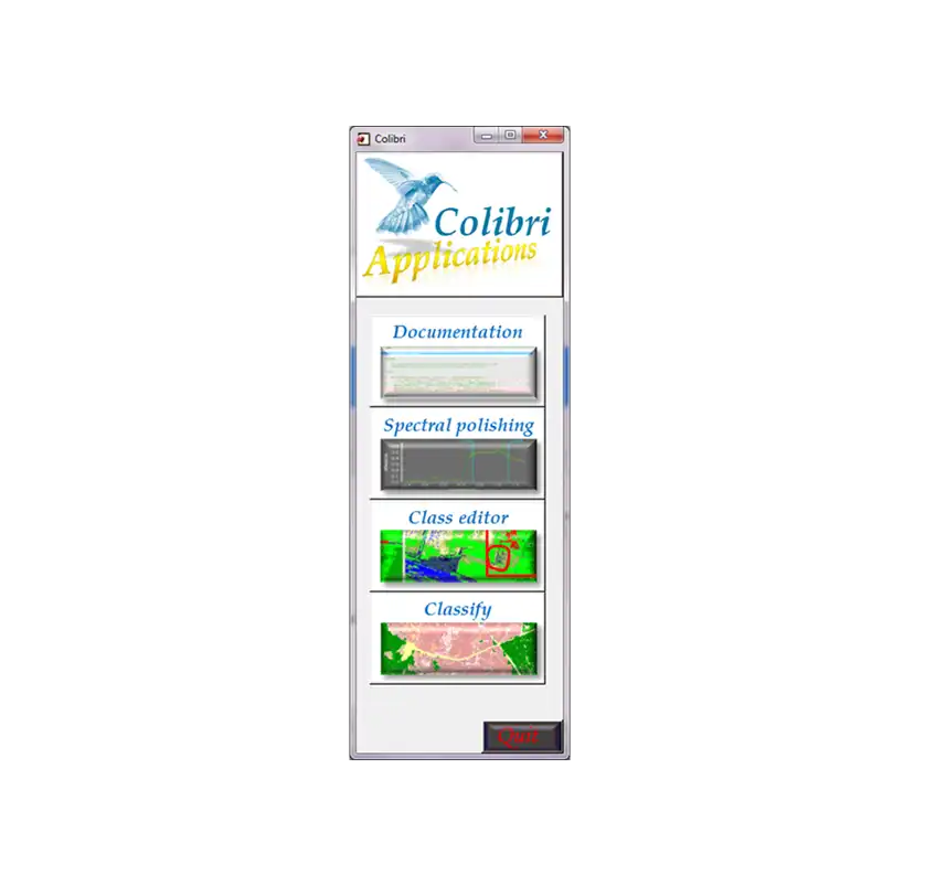 Web ツールまたは Web アプリ Colibri をダウンロード - ENVI / IDL コード ライブラリ