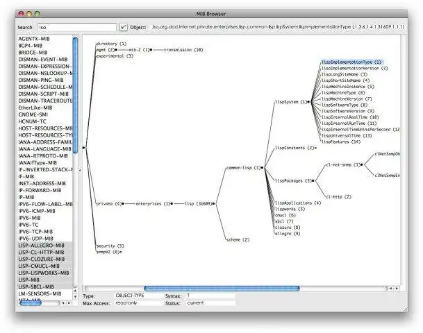 Download web tool or web app Common Lisp SNMP