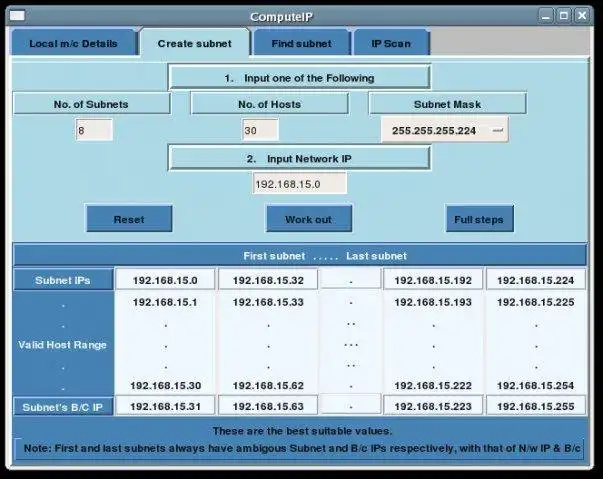 Download web tool or web app ComputeIP