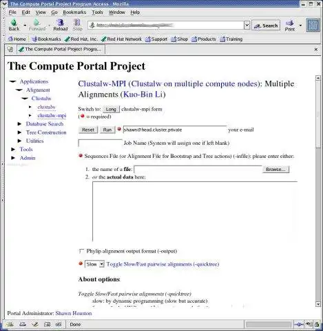 Download web tool or web app ComputePortalProject to run in Windows online over Linux online