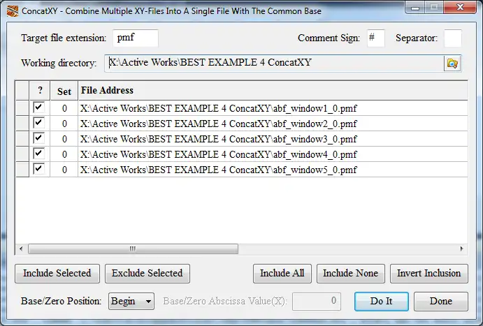 Download web tool or web app ConcatXY