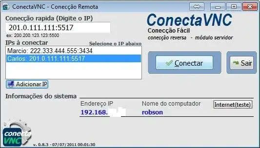 Download web tool or web app ConectaVNC