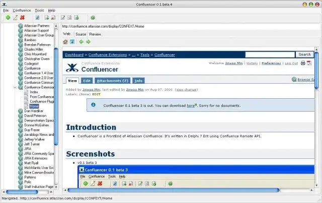 Download web tool or web app Confluencer