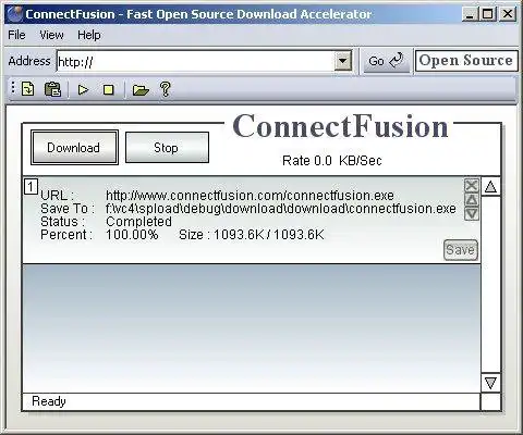 Download web tool or web app ConnectFusion Download Accelerator