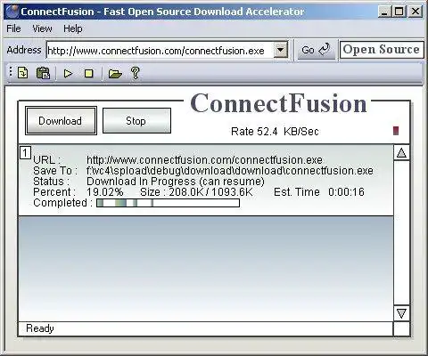 Download web tool or web app ConnectFusion Download Accelerator