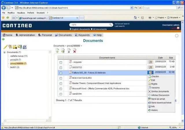 Download web tool or web app Contineo