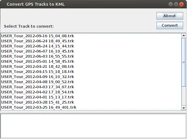 Download web tool or web app Convert GPS-Tracks to KML to run in Windows online over Linux online