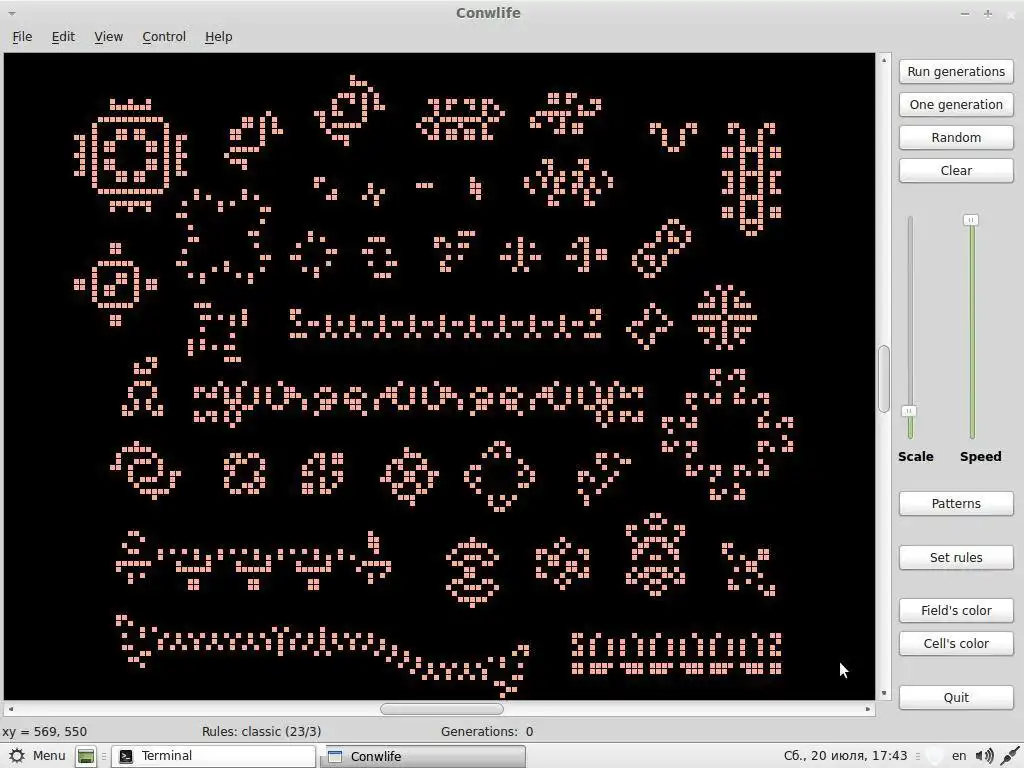 Download web tool or web app Conways Game of Life to run in Linux online