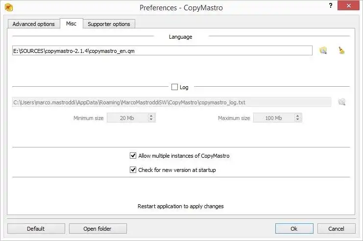 Download web tool or web app CopyMastro