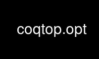 Coqtop.opt'u Ubuntu Online, Fedora Online, Windows çevrimiçi emülatörü veya MAC OS çevrimiçi emülatörü üzerinden OnWorks ücretsiz barındırma sağlayıcısında çalıştırın