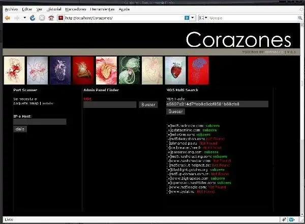 Download web tool or web app Corazones web Toolbox