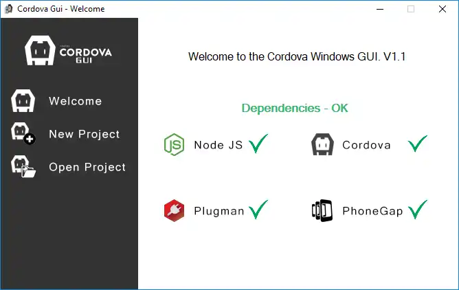 Download web tool or web app Cordova Gui by GoHo