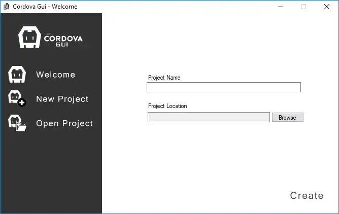 Download web tool or web app Cordova Gui by GoHo