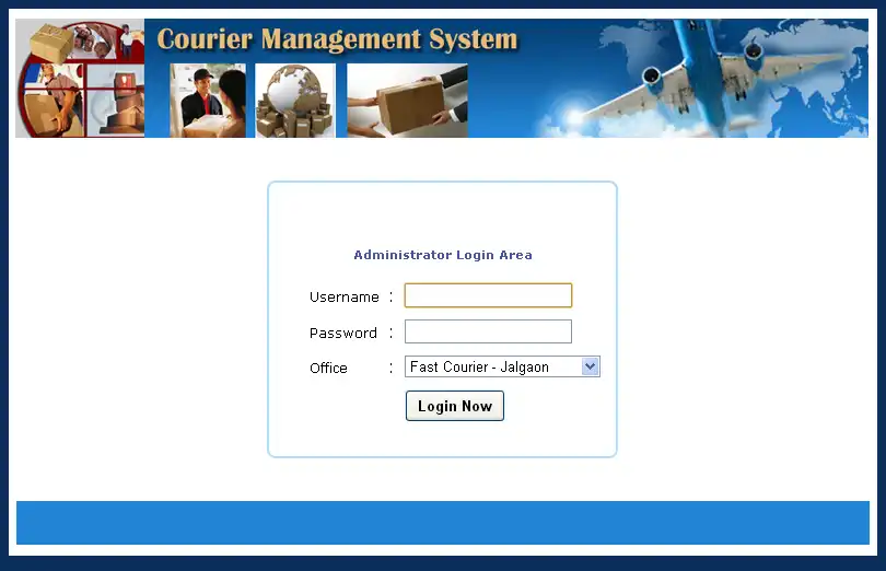 Download web tool or web app Courier Management System